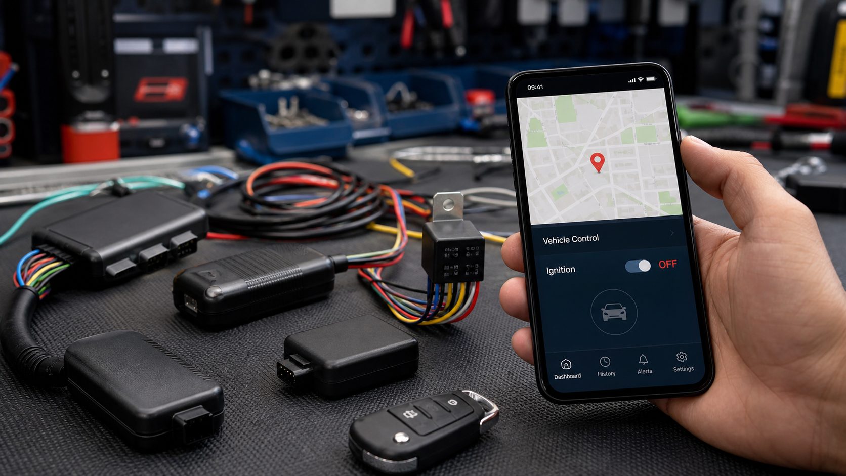 Lokalizatory GPS z blokadą zapłonu